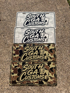 Southgacustoms front tag license plate